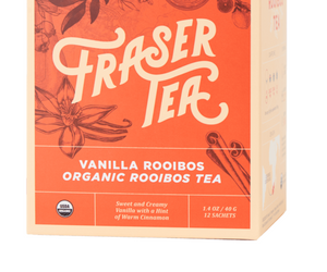 Fraser Tea: Vanilla Rooibos Organic Tea, 1.4 Oz
