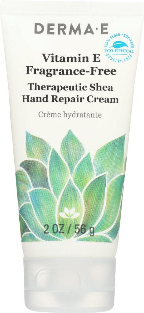 Derma E: Vitamin E Hand Cream Fragrance Free, 2 Oz - RubertOrganics