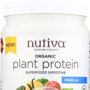 Nutiva: Protein Plant Vanilla Organic, 21.9 Oz - RubertOrganics