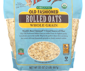 Bob's Red Mill: Organic Old Fashioned Rolled Oats Whole Grain, 32 Oz
