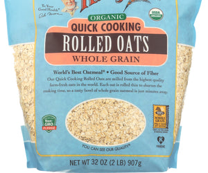 Bobs Red Mill: Organic Quick Cooking Rolled Oats, 32 Oz