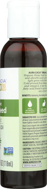 Aura Cacia: Organic Hemp Seed Oil, 4 Oz