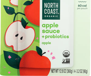 North Coast: Organic Apple Sauce Pouches, 12.8 Oz