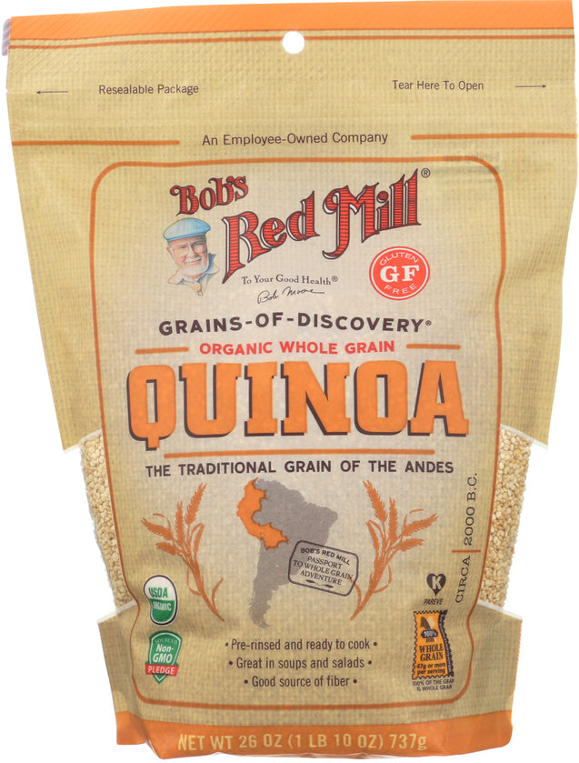 Bobs Red Mill: Quinoa White Organic, 26 Oz