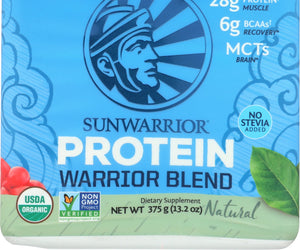 Sunwarrior: Warrior Blend Natural Plant Based Protein Powder, 375 Gm