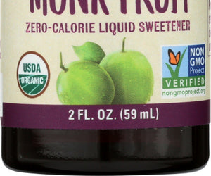 Now: Organic Monk Fruit Zero Calorie Liquid Sweetener, 2 Oz
