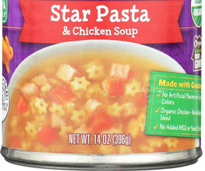 Annie's Homegrown: Organic Star Pasta & Chicken Soup, 14 Oz - RubertOrganics