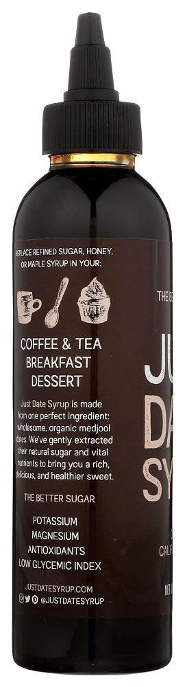 Just Date Syrup: Organic California Dates Syrup, 8.8 Oz