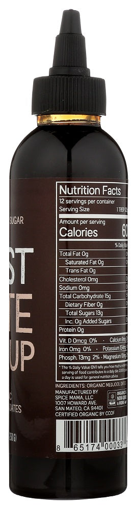 Just Date Syrup: Organic California Dates Syrup, 8.8 Oz