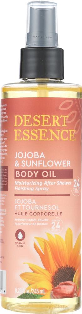 Desert Essence: Jojoba And Sunflower Body Oil, 8.28 Fl Oz - RubertOrganics
