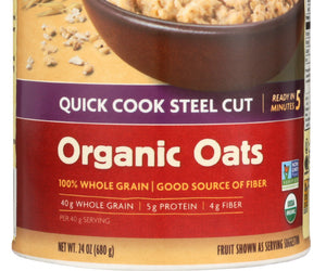 Natures Path: Oatmeal Steel Cut Quick Cook Organic, 24 Oz