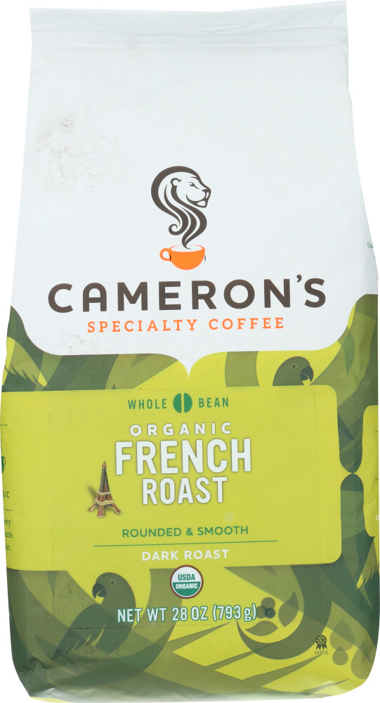 Camerons Coffee: Organic French Roast Whole Bean Coffee, 28 Oz