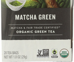 Celestial Seasonings: Tea Herb Matcha Green Organic, 20 Bg