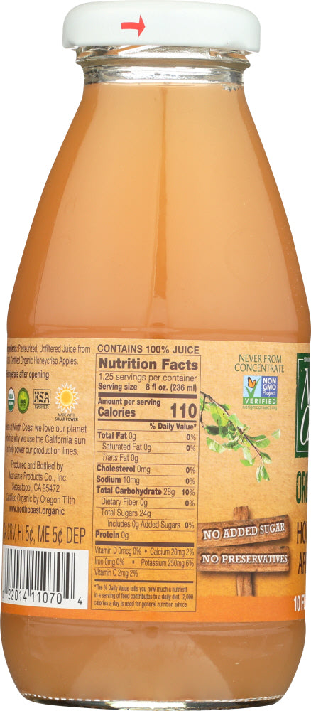 North Coast: Organic Honeycrisp Apple Juice, 10 Fl Oz