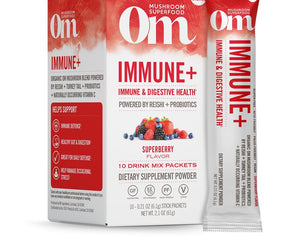 Om Organic Mushroom Nutrition: Immune Plus Superfood Drink Stick, 2.1 Oz