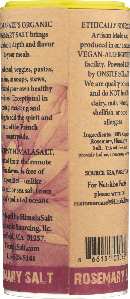 Himala Salt: Salt Himalayan Rosemary Organic, 6 Oz