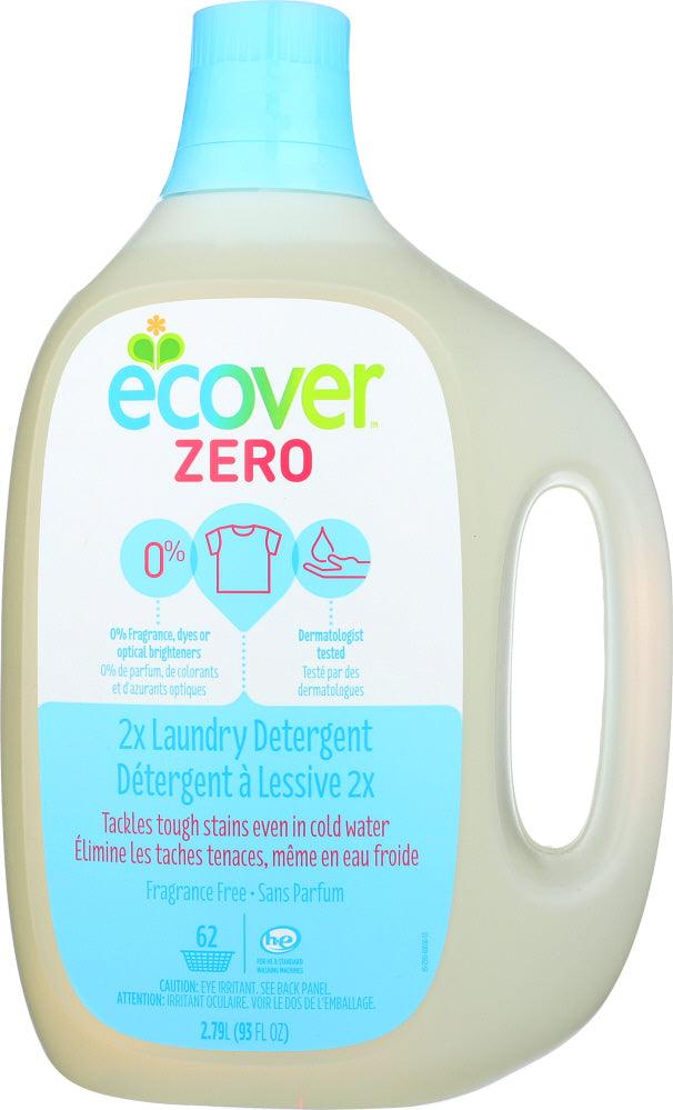 Ecover: Zero Laundry Detergent 2x Concentrated 62 Loads Unscented, 93 Oz - RubertOrganics