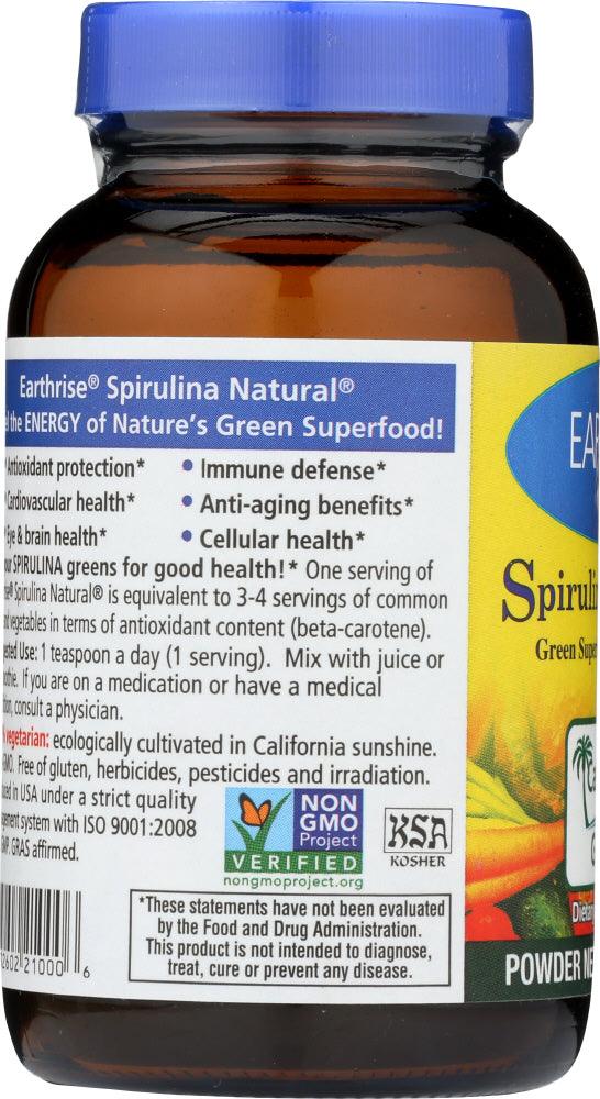 Earthrise: Spirulina Natural Powder, 3.2 Oz - RubertOrganics