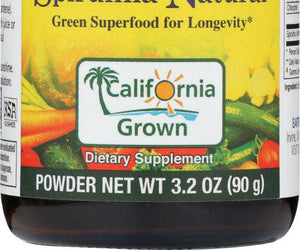 Earthrise: Spirulina Natural Powder, 3.2 Oz - RubertOrganics