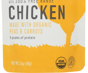 Serenity Kids: Chicken With Organic Peas & Carrots Baby Food, 3.5 Oz