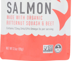 Serenity Kids: Salmon With Organic Butternut Squash & Beet Baby Food, 3.5 Oz