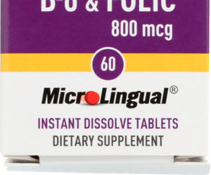 Superior Source: Methylcobalamin B12, 1000 Mcg, B6 And Folic Acid, 60 Tb