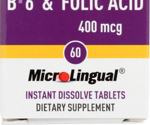Superior Source: Methlycobalamin B12 B6 Folic Acid, 60 Tb