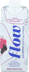 Flow Water: Water Alkaline Blackberry Hibiscus Organic, 16.9 Fo