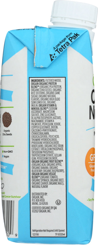 Orgain: Organic Vegan Nutritional Shake Sweet Vanilla Bean, 11 Oz