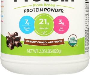 Orgain: Organic Protein Plant Based Powder Creamy Chocolate Fudge, 2.03 Lb - RubertOrganics