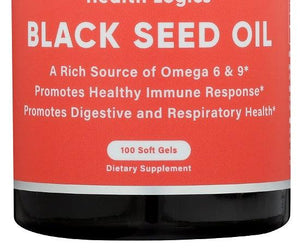 Health Logics: Black Cumin Seed Oil, 100 Softgels - RubertOrganics