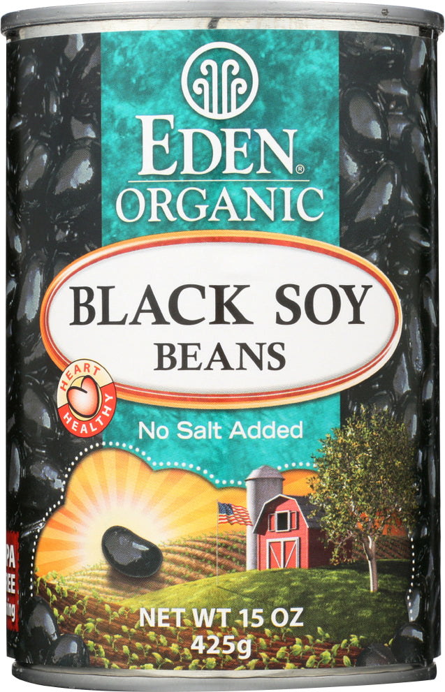 Eden Foods: Organic Black Soy Beans, 15 Oz