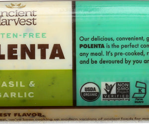 Food Merchants: Organic Polenta Basil Garlic, 18 Oz