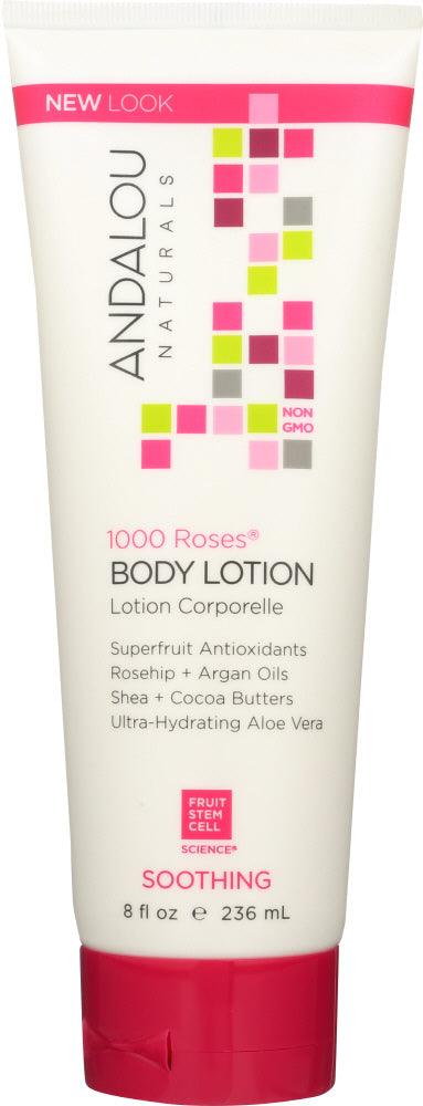 Andalou Naturals: 1000 Roses Soothing Body Lotion, 8 Oz - RubertOrganics