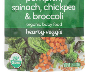 Plum Organics: Organic Baby Food Stage 2 Spinach Pumpkin & Chickpea, 3.5 Oz