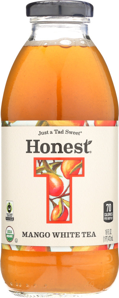 Honest Tea: Organic White Tea Mango, 16 Oz