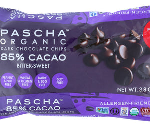 Pascha: Organic Bitter-sweet Dark Chocolate Chips, 8.75 Oz