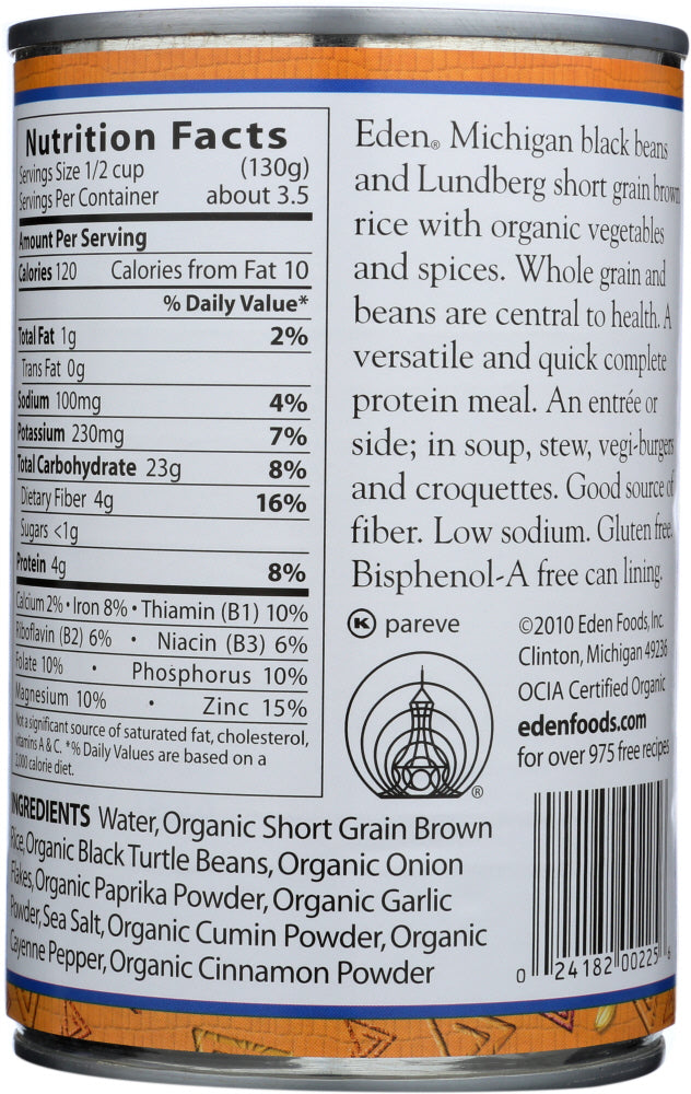 Eden Foods: Organic Caribbean Rice And Beans, 15 Oz