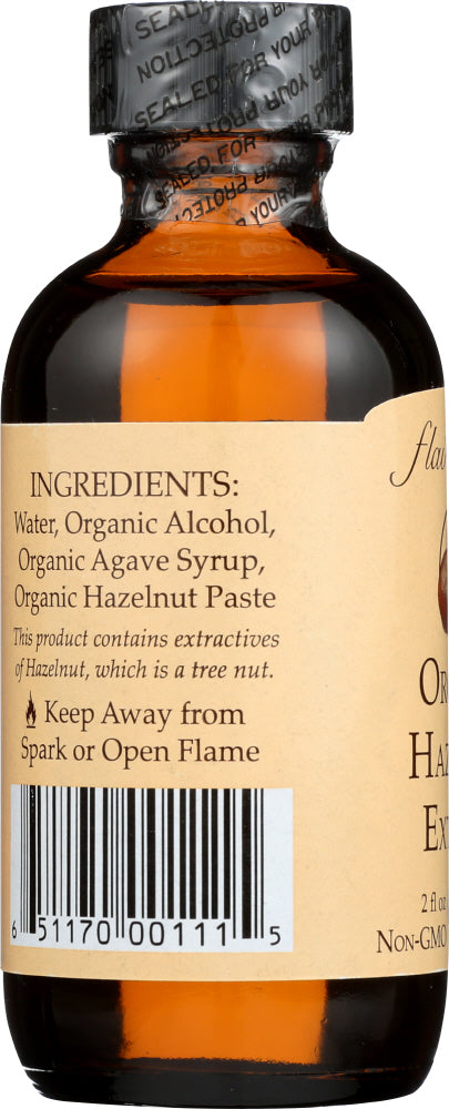 Flavorganics: Extract Hazelnut Organic, 2 Oz