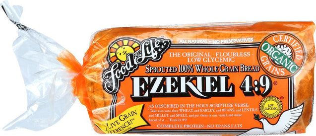 Food For Life: Ezekiel 4:9 Sprouted 100% Whole Grain Bread, 24 Oz - RubertOrganics