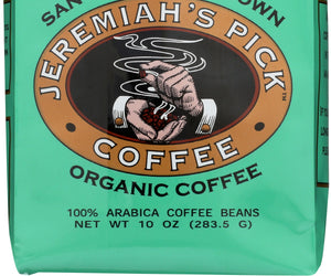 Jeremiahs Pick Coffee: French Roast Ground Coffee Organic, 10 Oz