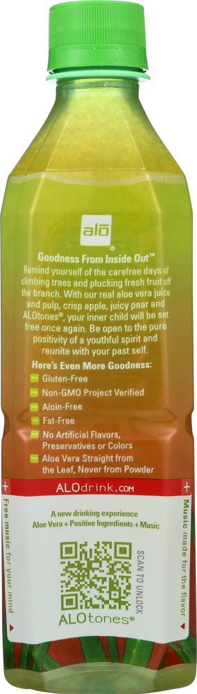 Alo: Crisp Fuji Apple + Pear Juice , 16.9 Oz - RubertOrganics