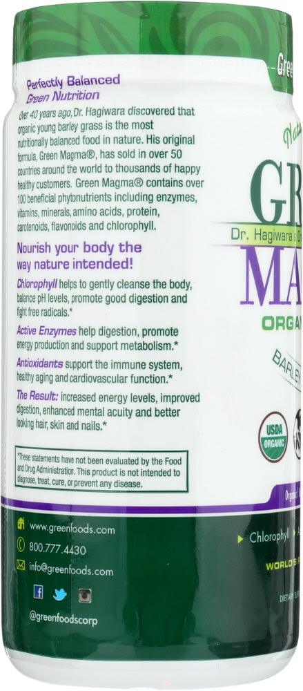 Green Foods: Green Magma Barley Grass Juice Powder, 5.3 Oz - RubertOrganics