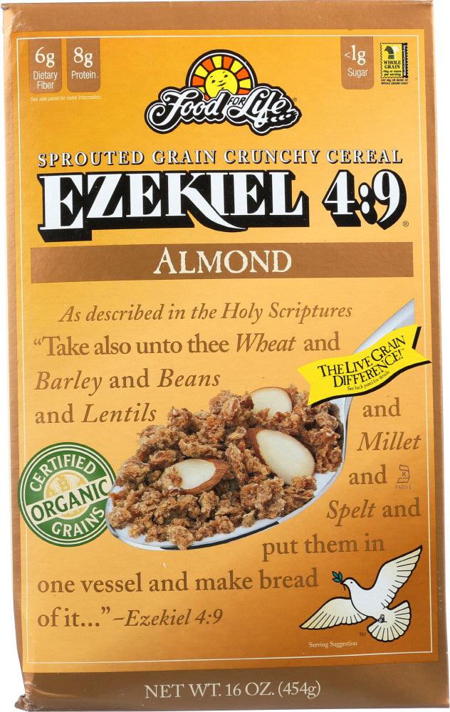 Food For Life: Ezekiel 4:9 Sprouted Grain Cereal Almond, 16 Oz - RubertOrganics