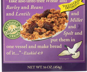 Food For Life: Ezekiel 4:9 Sprouted Grain Cereal Cinnamon Raisin, 16 Oz - RubertOrganics