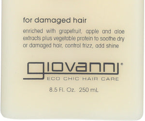 Giovanni Cosmetics: Smooth As Silk Deep Moisture Organic Shampoo, 8.5 Oz