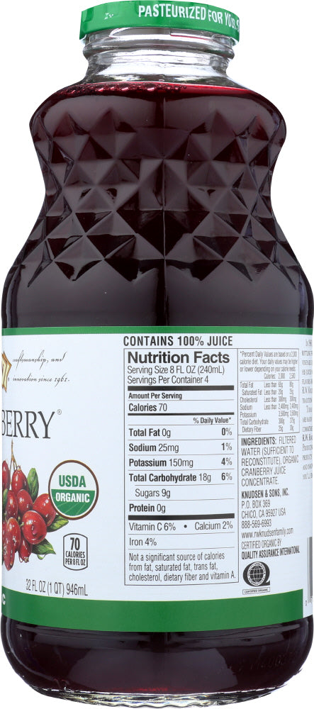 R.w. Knudsen: Family Just Cranberry Juice Organic, 32 Oz