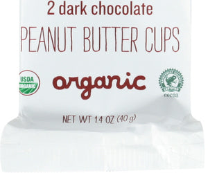 Justins: Organic Peanut Butter Cups Dark Chocolate, 1.4 Oz
