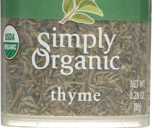 Simply Organic: Mini Thyme Leaf Whole, 0.28 Oz