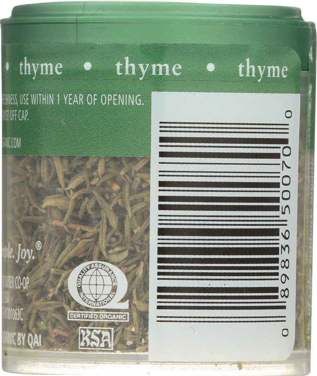 Simply Organic: Mini Thyme Leaf Whole, 0.28 Oz